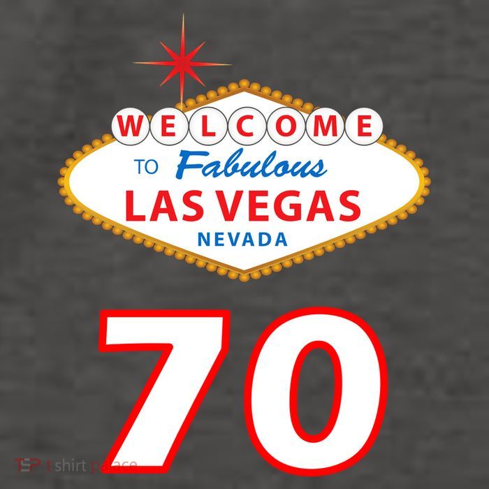 70 Years Old In Vegas 70th Birthday Vector Backpack