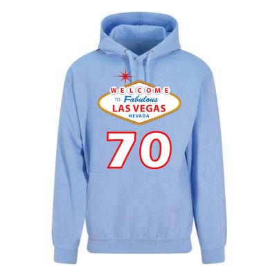 70 Years Old In Vegas 70th Birthday Unisex Surf Hoodie