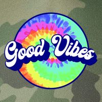 70s Retro Groovy Hippie Good Vibes Legacy Tie Dye Trucker Hat