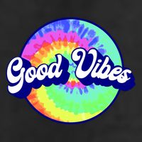 70s Retro Groovy Hippie Good Vibes 7 Panel Mesh Trucker Snapback Hat