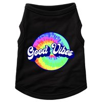 70s Retro Groovy Hippie Good Vibes Doggie Tank