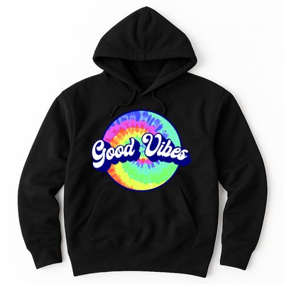 70s Retro Groovy Hippie Good Vibes Hoodie