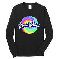 70s Retro Groovy Hippie Good Vibes Long Sleeve Shirt