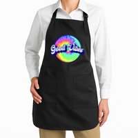 70s Retro Groovy Hippie Good Vibes Apron
