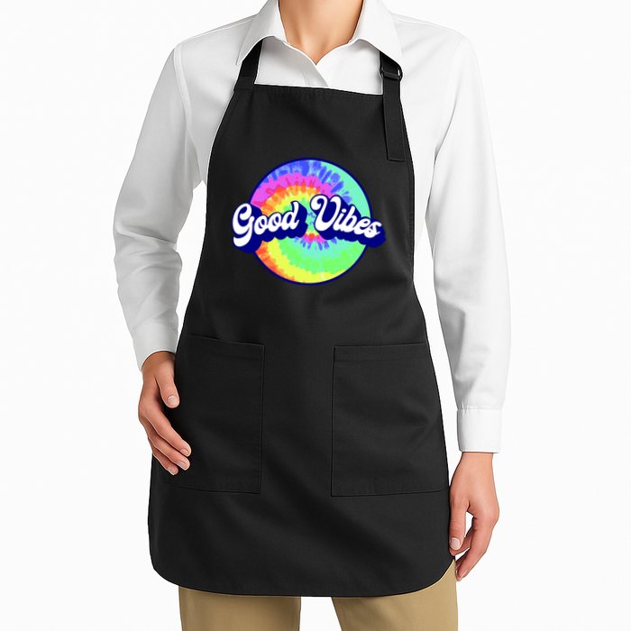 70s Retro Groovy Hippie Good Vibes Apron