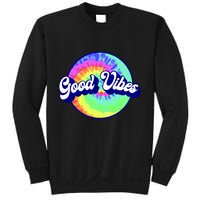 70s Retro Groovy Hippie Good Vibes Sweatshirt