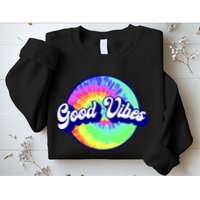 70s Retro Groovy Hippie Good Vibes Sweatshirt