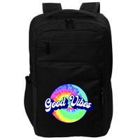 70s Retro Groovy Hippie Good Vibes Impact Tech Backpack