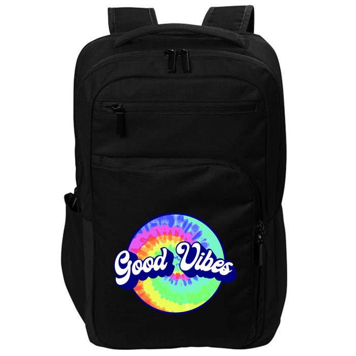 70s Retro Groovy Hippie Good Vibes Impact Tech Backpack
