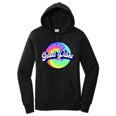 70s Retro Groovy Hippie Good Vibes Women's Pullover Hoodie