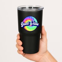 70s Retro Groovy Hippie Good Vibes Tumbler