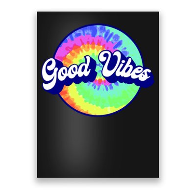 70s Retro Groovy Hippie Good Vibes Poster