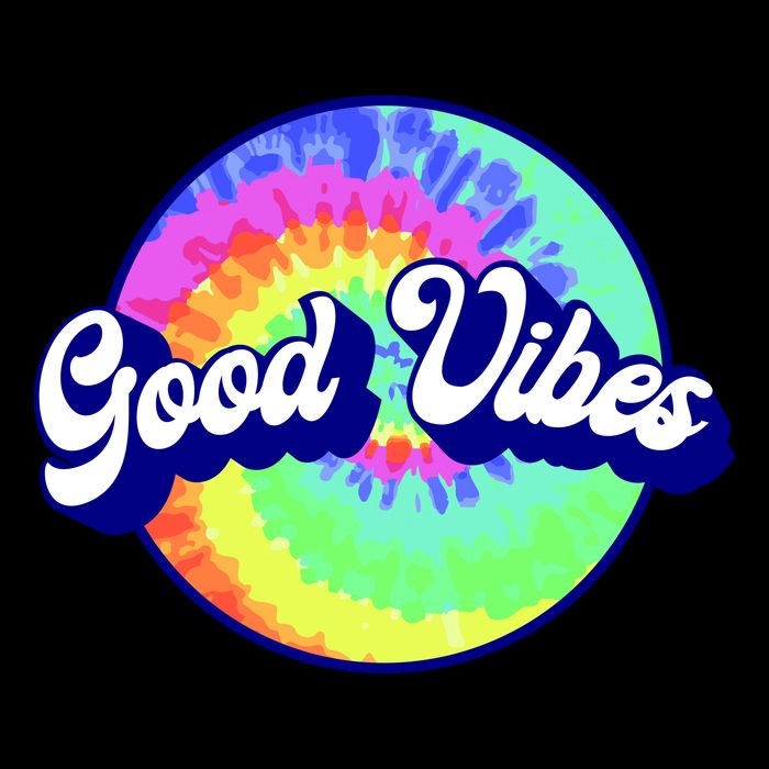 70s Retro Groovy Hippie Good Vibes Poster
