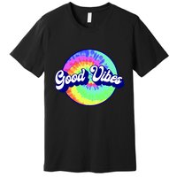 70s Retro Groovy Hippie Good Vibes Premium T-Shirt