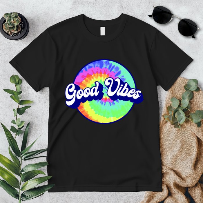 70s Retro Groovy Hippie Good Vibes Premium T-Shirt