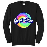 70s Retro Groovy Hippie Good Vibes Tall Sweatshirt