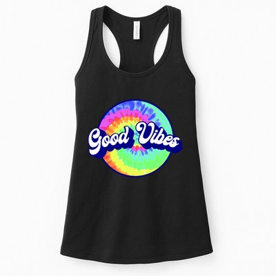 70s Retro Groovy Hippie Good Vibes Womens Tank Top