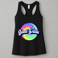 70s Retro Groovy Hippie Good Vibes Womens Tank Top