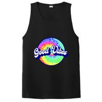 70s Retro Groovy Hippie Good Vibes PosiCharge Competitor Tank