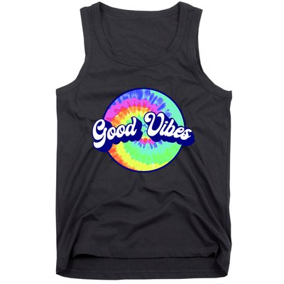 70s Retro Groovy Hippie Good Vibes Tank Top
