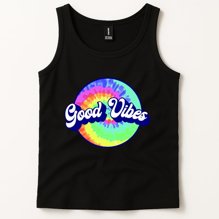 70s Retro Groovy Hippie Good Vibes Tank Top