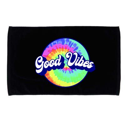 70s Retro Groovy Hippie Good Vibes Microfiber Hand Towel