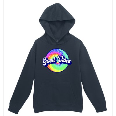 70s Retro Groovy Hippie Good Vibes Urban Pullover Hoodie