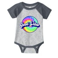 70s Retro Groovy Hippie Good Vibes Infant Baby Jersey Bodysuit