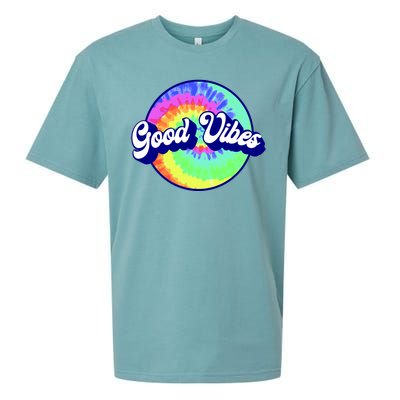 70s Retro Groovy Hippie Good Vibes Sueded Cloud Jersey T-Shirt