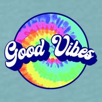 70s Retro Groovy Hippie Good Vibes Sueded Cloud Jersey T-Shirt
