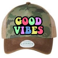 70s Retro Groovy Hippie Good Vibes Bold Legacy Tie Dye Trucker Hat