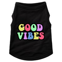 70s Retro Groovy Hippie Good Vibes Bold Doggie Tank