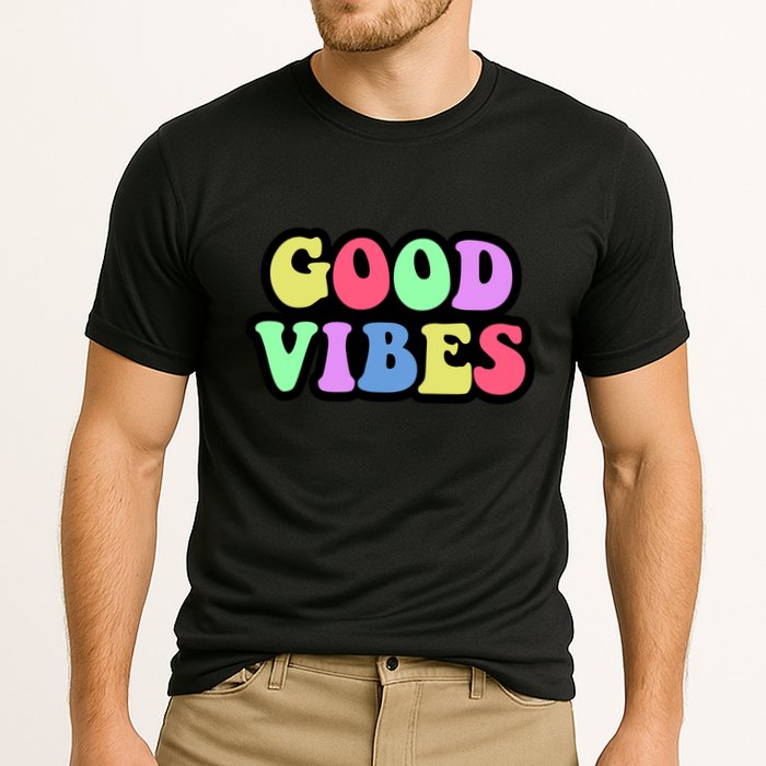 70s Retro Groovy Hippie Good Vibes Bold Performance Shirt