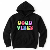 70s Retro Groovy Hippie Good Vibes Bold Hoodie