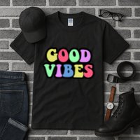 70s Retro Groovy Hippie Good Vibes Bold Tall T-Shirt