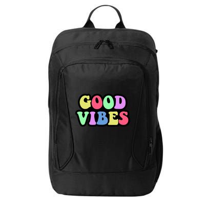 70s Retro Groovy Hippie Good Vibes Bold City Backpack