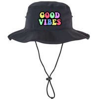 70s Retro Groovy Hippie Good Vibes Bold Bucket Hat