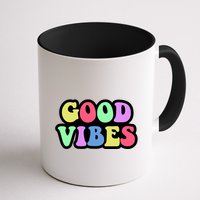 70s Retro Groovy Hippie Good Vibes Bold Mug