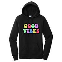 70s Retro Groovy Hippie Good Vibes Bold Women's Pullover Hoodie