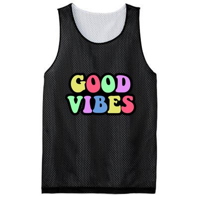 70s Retro Groovy Hippie Good Vibes Bold Mesh Reversible Basketball Jersey Tank