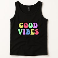 70s Retro Groovy Hippie Good Vibes Bold Tank Top