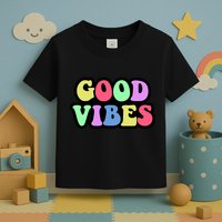 70s Retro Groovy Hippie Good Vibes Bold Toddler T-Shirt