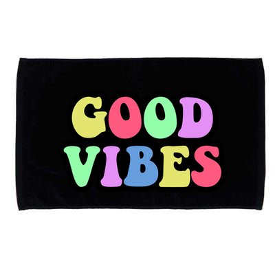 70s Retro Groovy Hippie Good Vibes Bold Microfiber Hand Towel