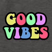 70s Retro Groovy Hippie Good Vibes Bold Vector Backpack