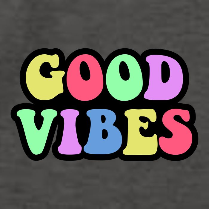 70s Retro Groovy Hippie Good Vibes Bold Vector Backpack
