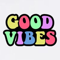 70s Retro Groovy Hippie Good Vibes Bold Garment-Dyed Sweatshirt