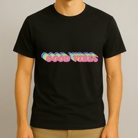 70s Retro Groovy Hippie Good Vibes Repeat T-Shirt