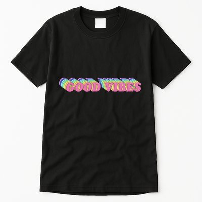 70s Retro Groovy Hippie Good Vibes Repeat Tall T-Shirt