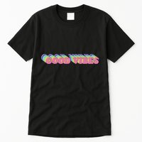 70s Retro Groovy Hippie Good Vibes Repeat Tall T-Shirt