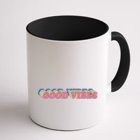 70s Retro Groovy Hippie Good Vibes Repeat Mug